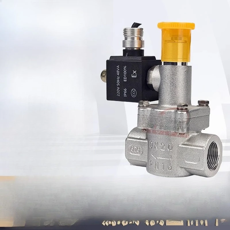 

Commercial hotel kitchen gas electromagnetic emergency shut-off valve natural pipeline solenoid valve