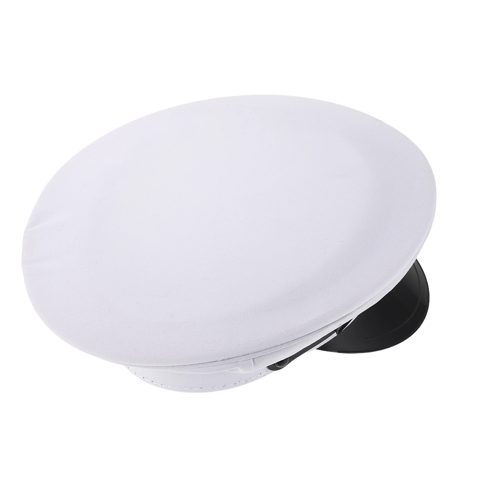 

Performance Large Brim Hat White Flat Top Cotton Polyester Vintage Hats for Men Women Captains Yacht Accessories