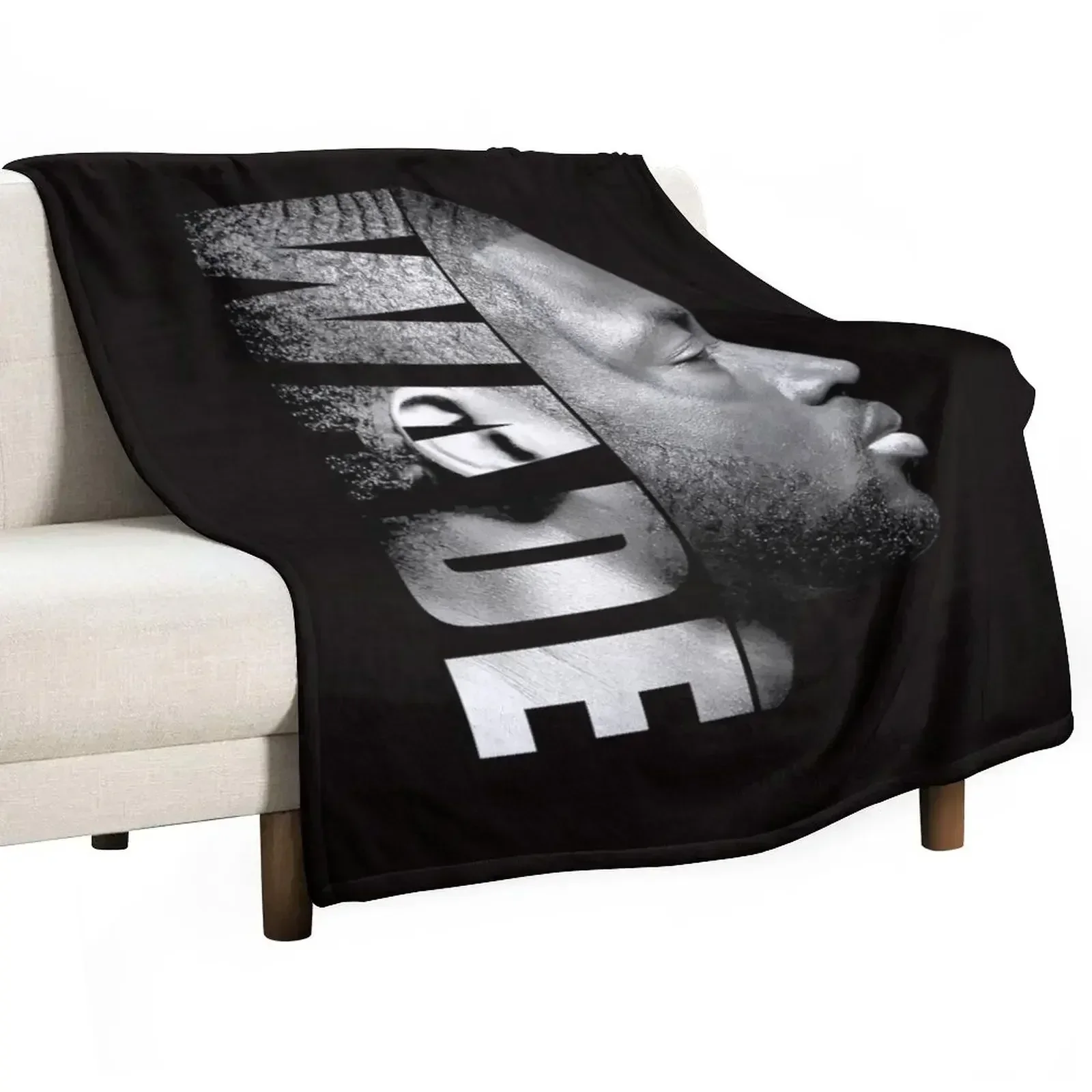 

Dwyane Wade - Black / White Throw Blanket For Decorative Sofa Picnic Quilt Blankets