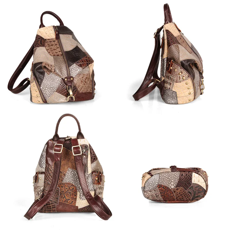 Imagem -05 - Sapateiro Lenda-mochila de Couro Genuíno Vintage para Mulheres Bolsas de Viagem Femininas Bolsa de Ombro Casual para Estudantes e Adolescentes Moda 2023