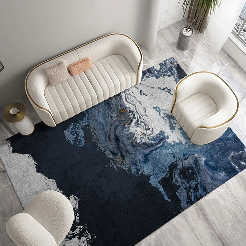

Легкие роскошные коврики для спальни, толстый плюшевый напольный коврик для гостиной, скандинавский стиль, украшение для гостиной, большой ковер, домашний пушистый мягкий ковер