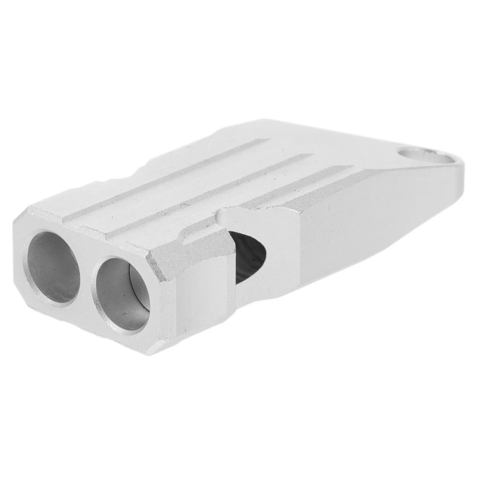 

Aluminum Alloy Whistle Camping Safety Whistles Pet Backpacking Emergency Survival Double Tube