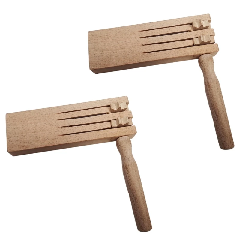 Fabricants bruit à cliquet en bois hochet traditionnel mexicain Matraca pour jeu hochet en bois Instrument à cliquet pour