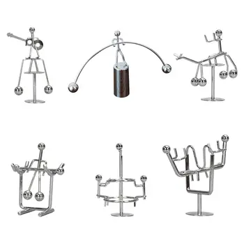 스테인리스강 밸런스 공 장난감, 역도 운동 예술 밸런스, 다리미 남자 장식품, 진자 요람, 홈 데코 