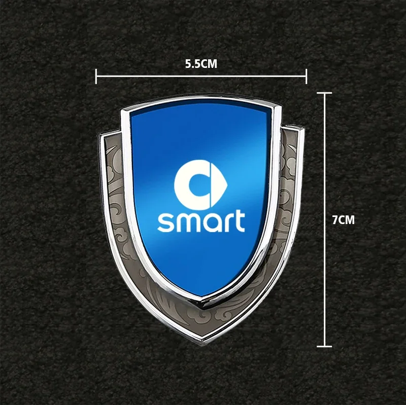 Car body metal modified decorative stickers auto accsesories for smart two 451 450 452 453 454 Cabrio Crossblade Forfour coupe view 3