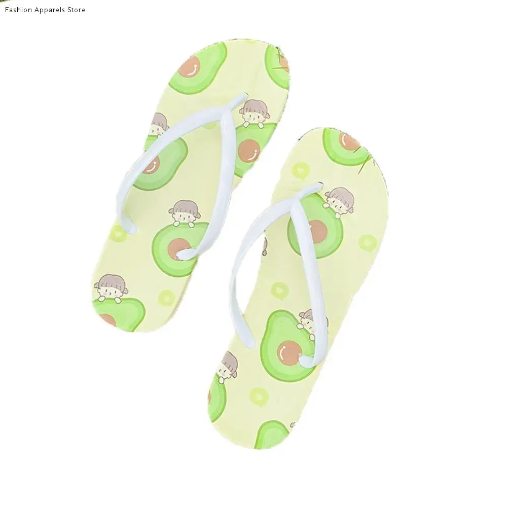 

All Match PVC Fruit Flip Flops Soft Sole Anti Slip Beach Slippers for Women Sweet Shoes Slides Sandals Summer