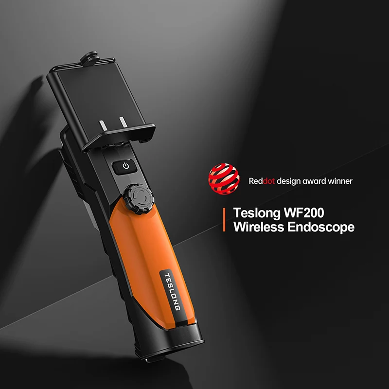 Teslong Wireless Endoscope Camera 2.0 MP HD Borescope Camera for Iphone＆Android WiFi Inspection Camera Flexible Snake Camera