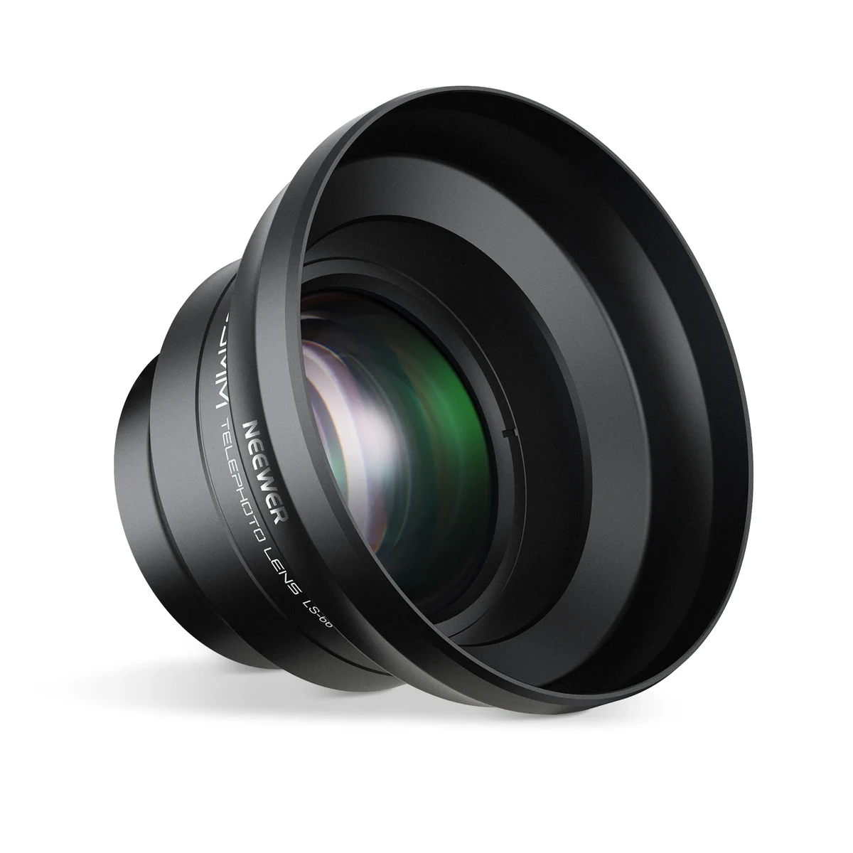 NEEWER HD 65mm Telephoto Phone Camera Lens with Lens Hood Only for 17mm Thread Lens Backplate Cell Phone Cage Case