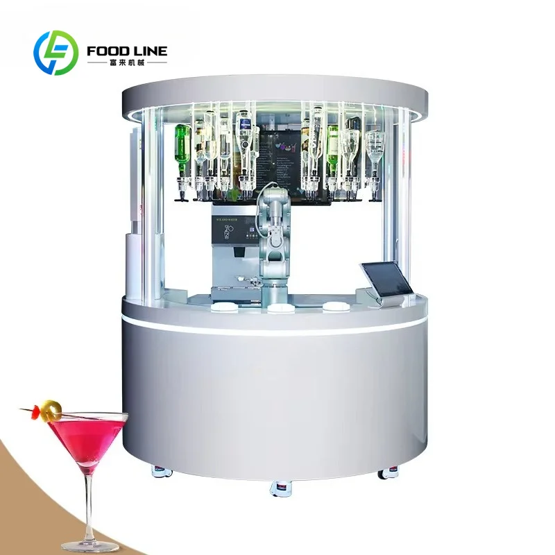 Customized Latest 24-Hour Operation Automatic Cocktail Bartender Essential Vending Machine for Bars