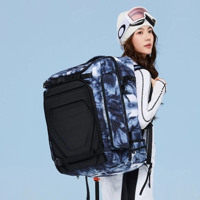 Ski backpack double shoulder ski shoe bag single and double board bag waterproof snow bag dry and wet separation warehouse