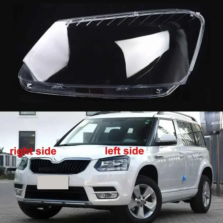 

For Skoda Yeti 2014 2015 2016 2017 Headlamp Housing Transparent Mask Cover Headlight Shell Plexiglass Replace Original Lens