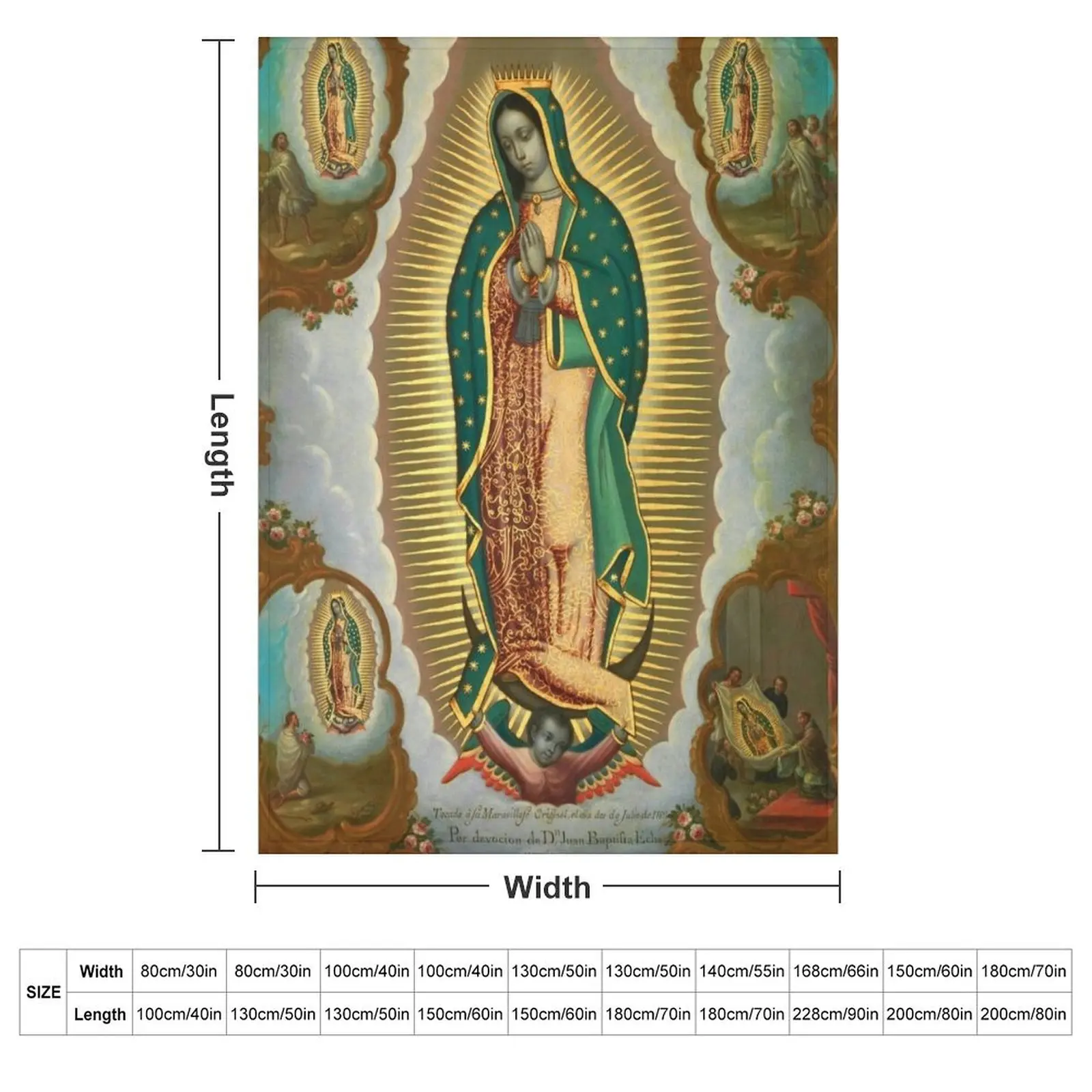La Guadalupana - Virgin of Guadalupe On view at The Met Gallery 749 Throw Blanket