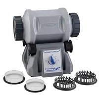 -For 7L Rotary Tumbler With Clear Viewing Lids Auto Shut-Off Reloading Cleaning Wet Tumbling Cleans 1,000 .223 Brass Quiet Dual