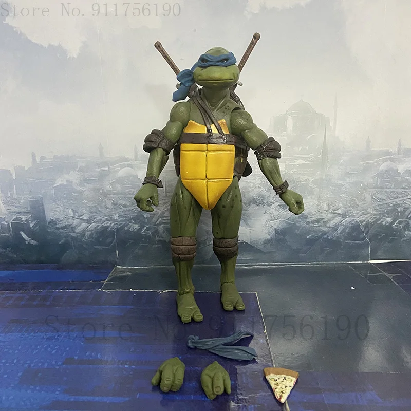 Film NECA Mutant Ninja Turtles Actionfigur Raphael Donatello Michelangelo Leonardo Shredder Krang Figuren Spielzeug – Detail 30