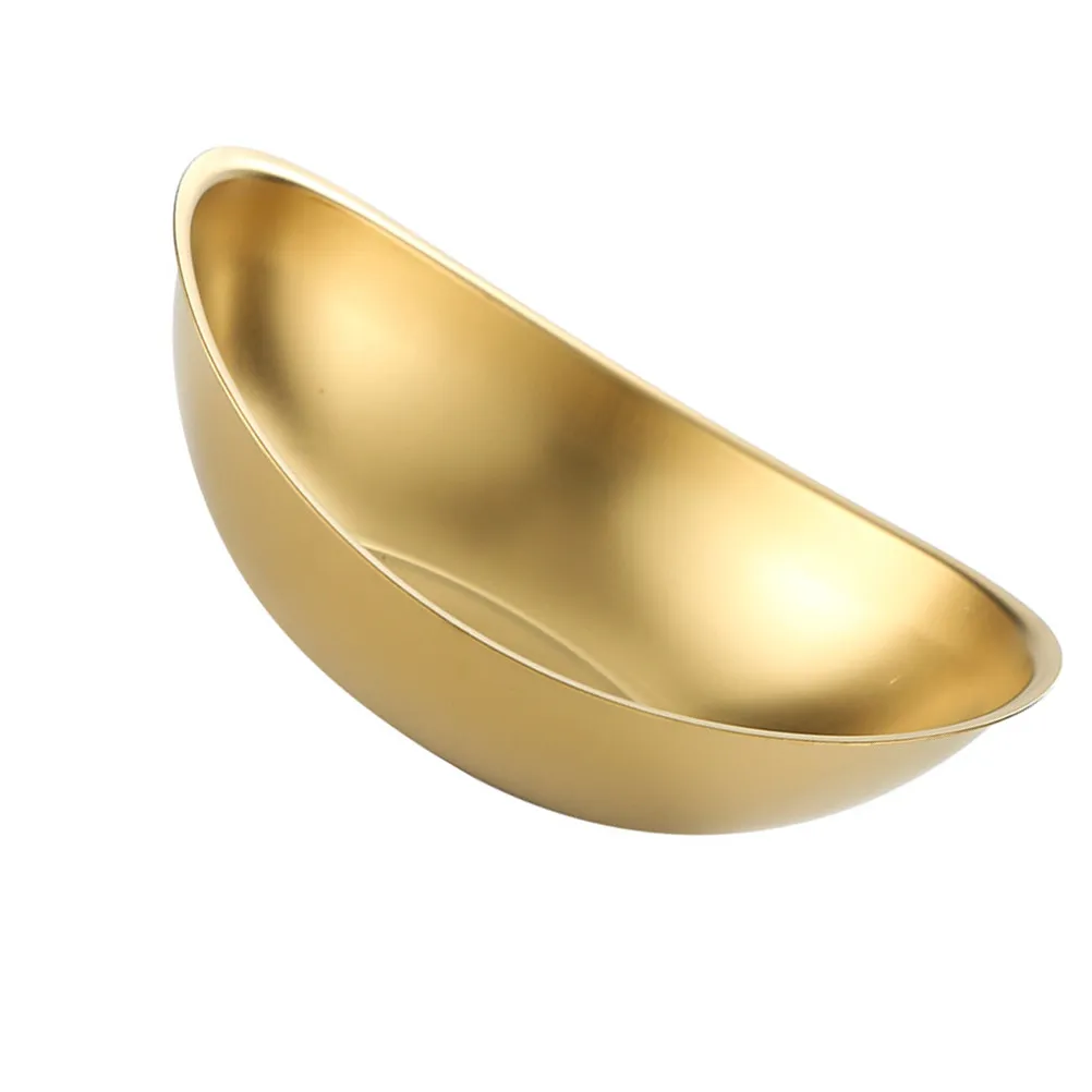 1Pcs Ingot Salad Bowl Multipurpose Use for Fruits Vegetables Sauces Restaurant Home Kitchen Smooth Edges