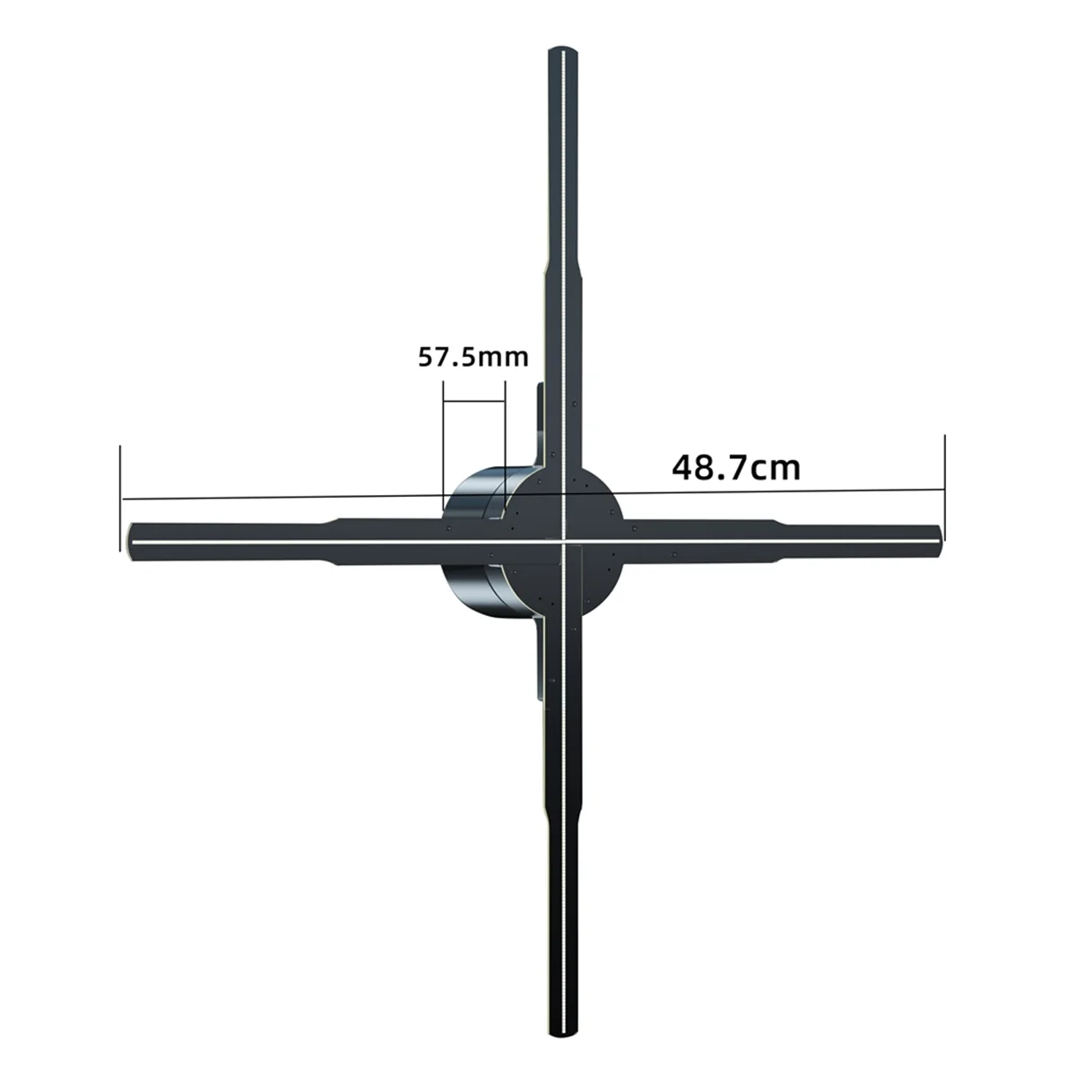 X62A_WiFi 3D Holographic Projector 576LED APP Control US Plug