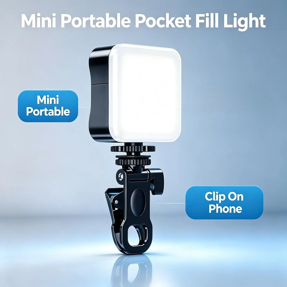 Photography Lighting Video - Portable Mini Pocket LED Fill Light