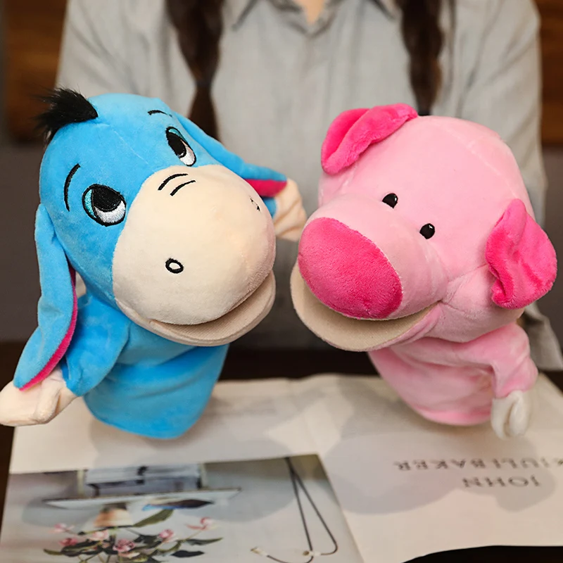 Marionetas de dedo de mano de animales de peluche, juguete de felpa de dibujos animados, muñeca de juego para niños, reunión familiar, juguete favorito para padres e hijos, juego educativo