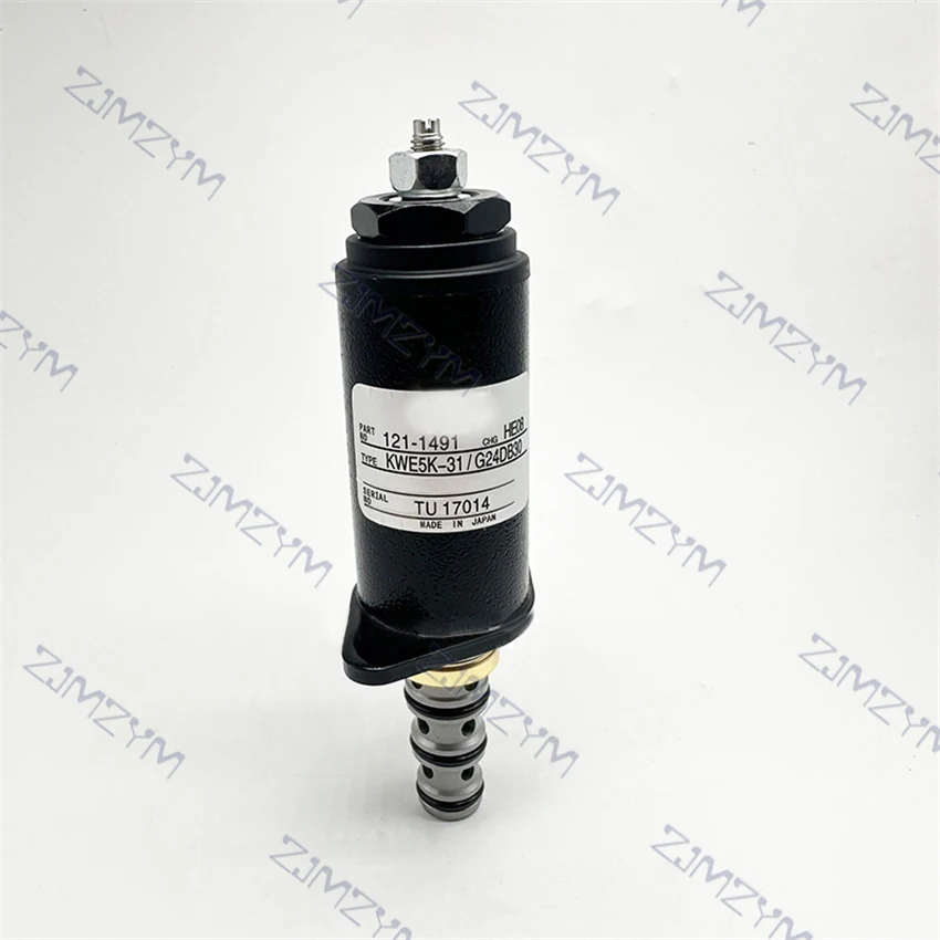 Excavator Accessories Rotary Solenoid Valve High-end Hydraulic Pump Pilot Safety Lock Solenoid Valve 121-1491