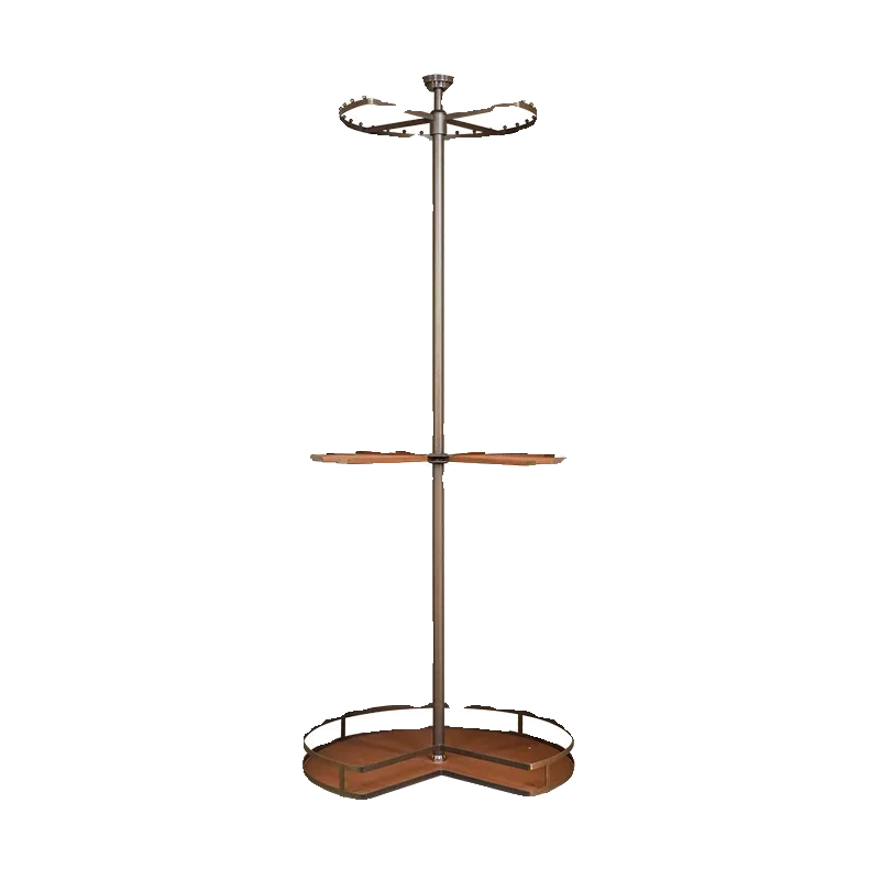 Rotating hanger 360 degree corner wardrobe hook hanger cloakroom built-in three-layer leather pants storage hardware