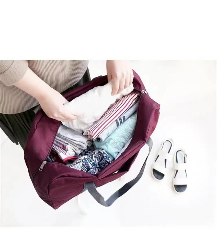 Travel waterproof bag folding hand receive bags large finishing receive bag bags women's shoulder bag