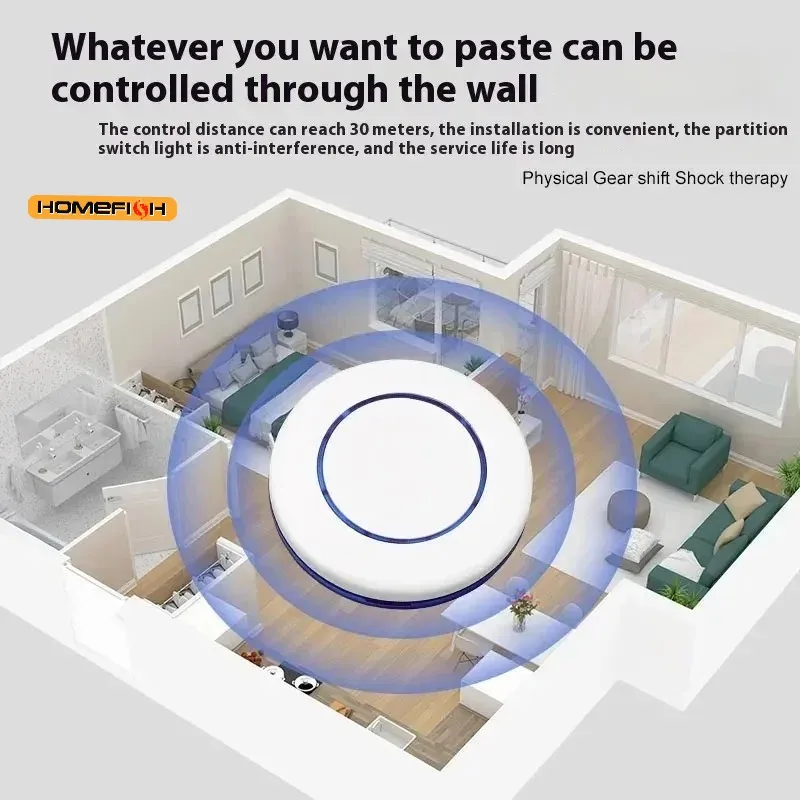 أداة إيقاف الضوء للتحكم اللاسلكي، زر أوتوماتيكي، مفتاح تحكم عن بعد كسول قابل لإعادة الشحن عبر USB