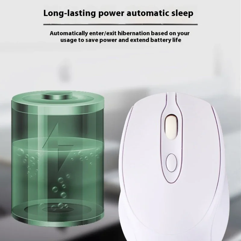 Mouse Bluetooth Isi Ulang untuk Laptop PC Tablet Mouse Nirkabel Model Ganda untuk Macbook iPad 2.4G USB Mouse Optik