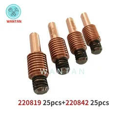 50pcs Original Hypertherm Electrode Nozzle 220842 and 220819 for Plasma CNC Cutter