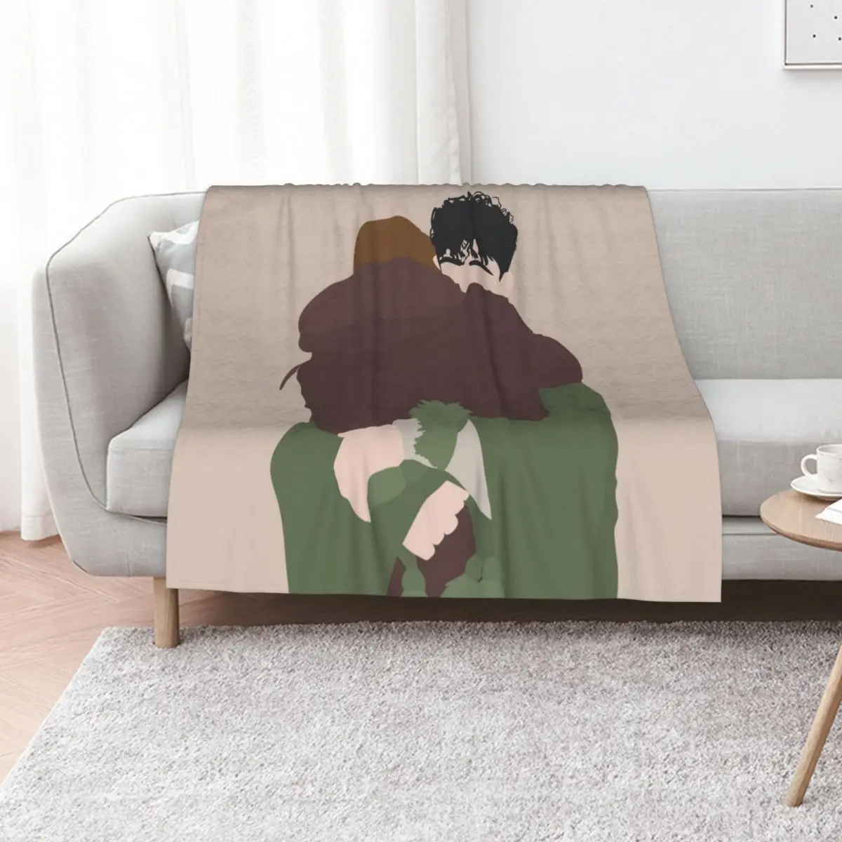 you look so cuddly like that. do i? yeah. Throw Blanket Comforter Hairy Polar Flannels cosplay anime Sofa Quilt Blankets