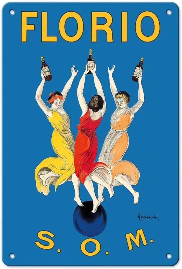 Pacifica Island Art Florio Apétif Wines - S.O.M. (Superior Old Marsala) - Vintage Italian Advertising Poster by Leonetto Cappiel