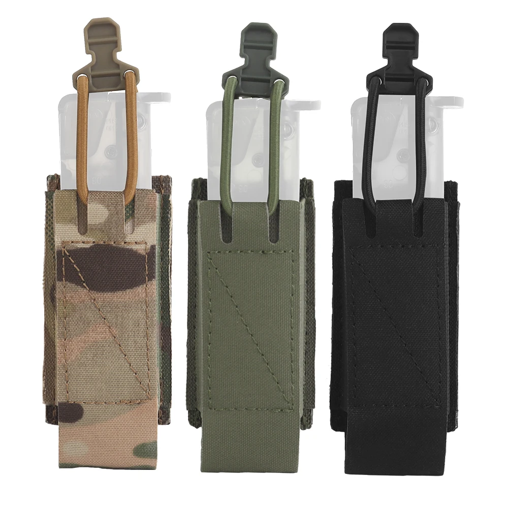 

Tactical 9mm Pistol Mag Pouch Single G17/19 M9 Shooting Airsoft Fast Magazine Bag MOLLE Hunting Flashlight Knife Holster Gear