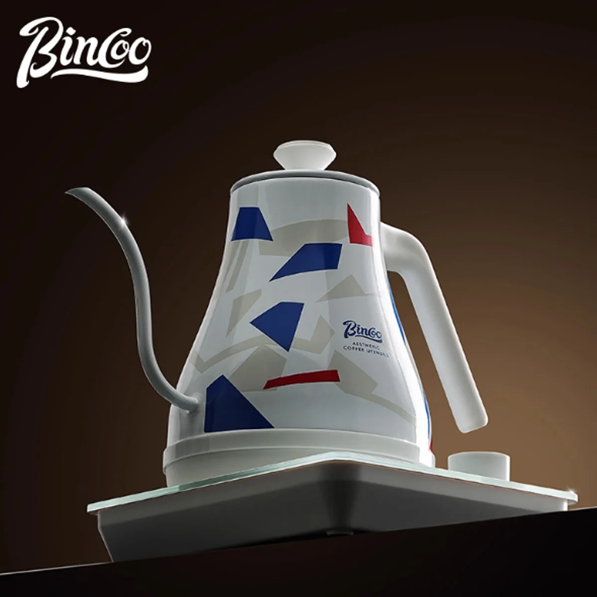 

BINCOO Intelligent Constant Temperature Electric Kettle Hand Brewed Coffee Pot Gooseneck Pot Used for Brewing Milk Powder 1350W