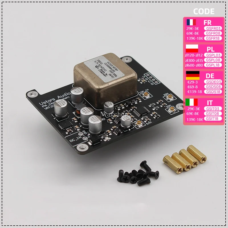 Nvarcher HiFi Audio Clock Board OCXO Constant Temperature Crystal Oscillator Upgrade  For Raspberry Pi 4B