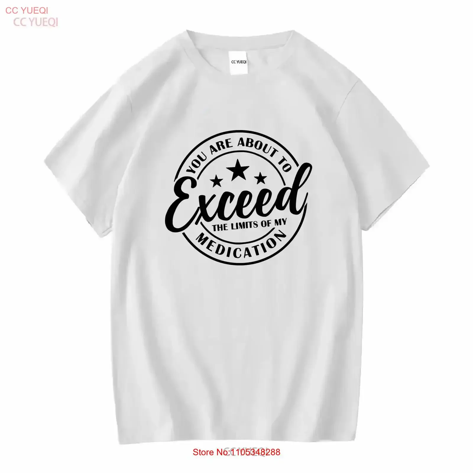 You Are About to Exceed the Limits of my Medication Women's T Shirt vintage Washed Stylish Breathable graphic Casual vintage