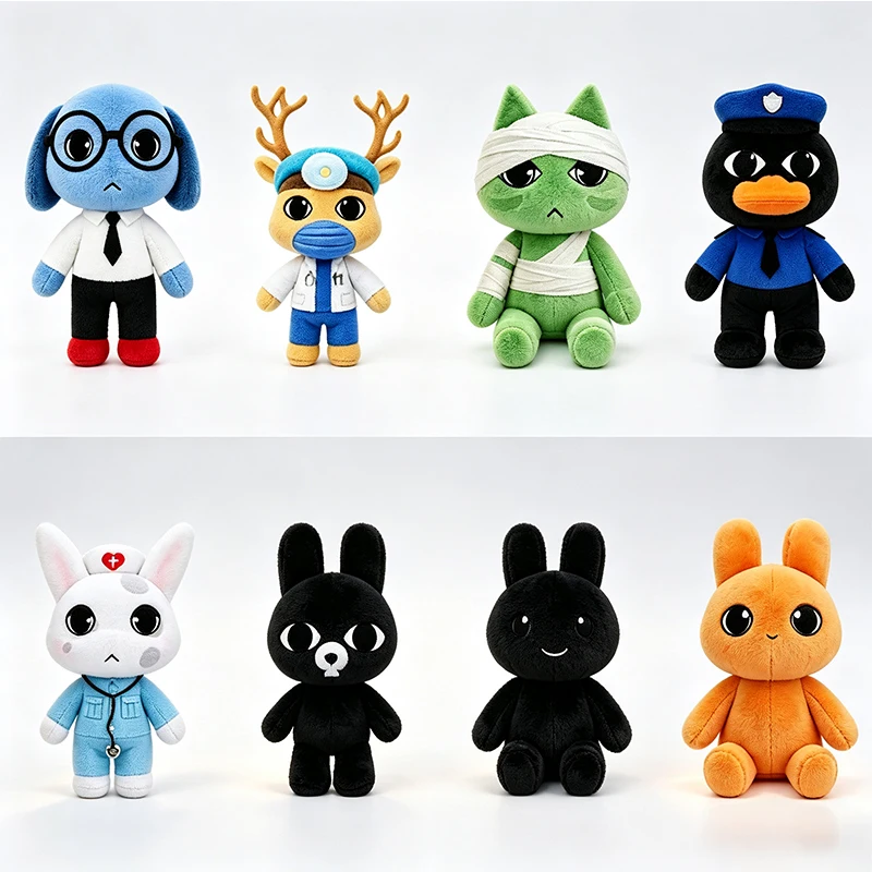 Nouveau jouet en peluche populaire pour clinique vétérinaire, thème jeu d'horreur, clinique vétérinaire Anomaly, chat, chien, pingouin, lapin, cadeaux d'anniversaire clinique vétérinaire