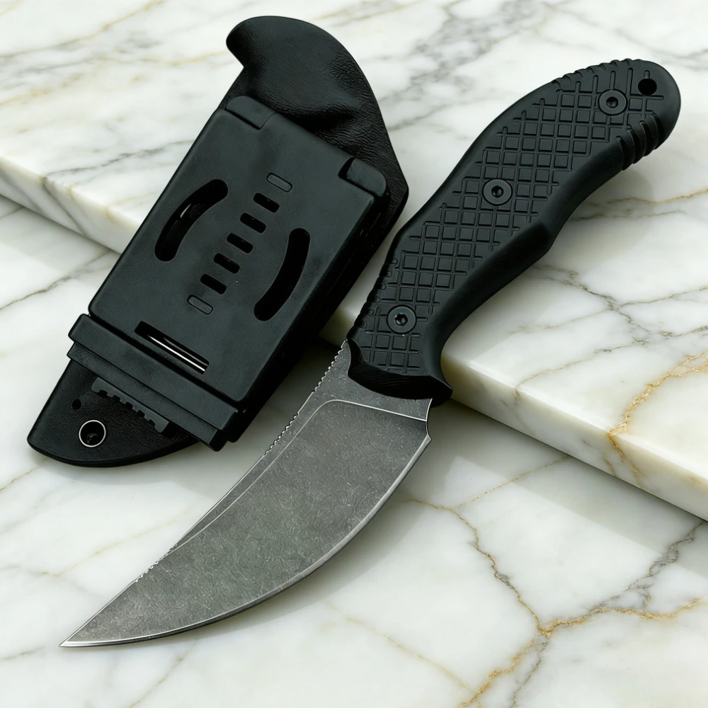 

Нож BAS233 для активного отдыха, прямой, с фиксированным клинком, для кемпинга, из стали 5Cr13MoV, с нескользящей рукоятью G10, для охоты, EDC, туризма