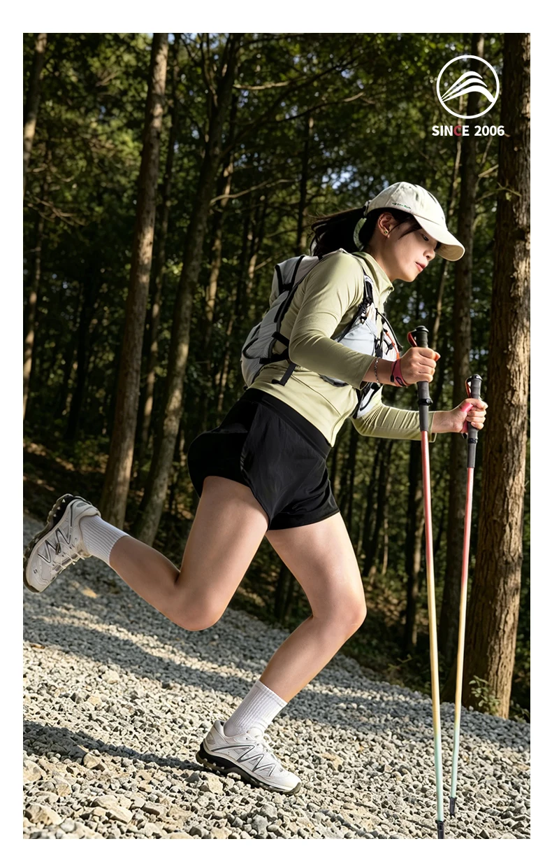 BISINNA 2 Stück Ultraleichte Trekkingstöcke mit Schnellverschluss, faltbare Wanderstöcke aus Kohlefaser, Trail-Running-Stöcke, Nordic-Walking-Stöcke – Detail 15