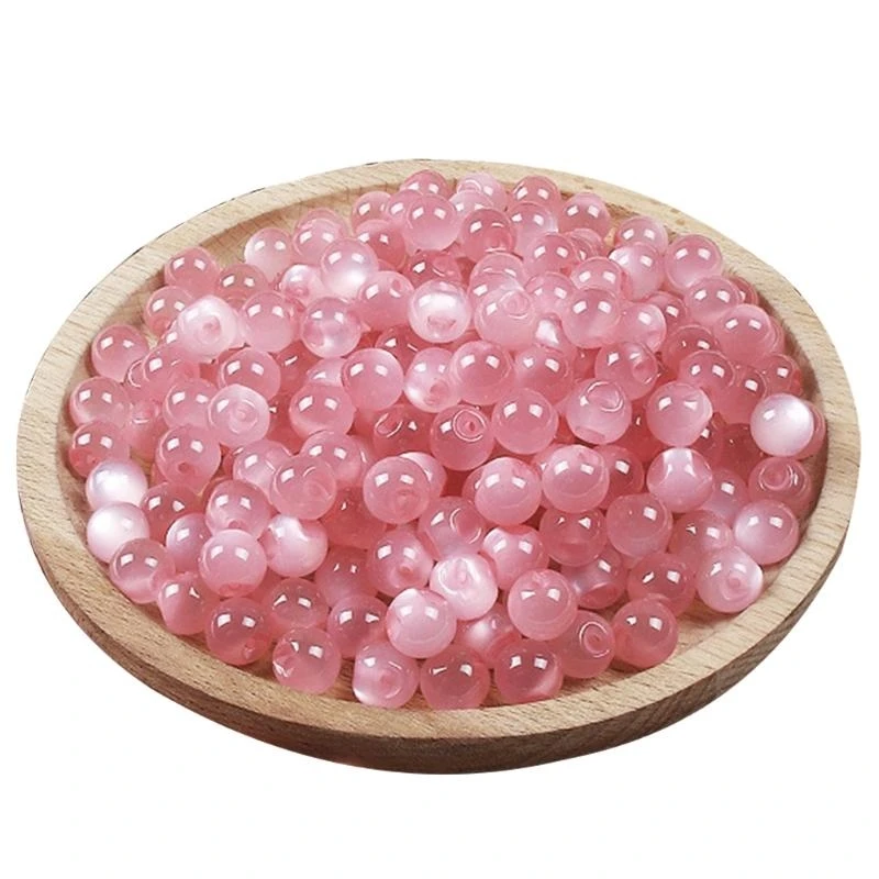 10pcs 10 mm Cheongsam Pearlescent Dumped Butones costura Imitación Jade Agujecidos parciales para Suit Hanfu Resina