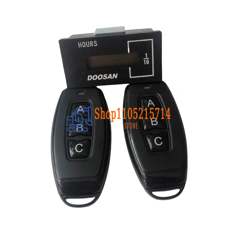 Excavator Timer Hour Meter Adjustable Time Remote Control Accessory for Doosan DH215 225-7 Hyun-da 215-9