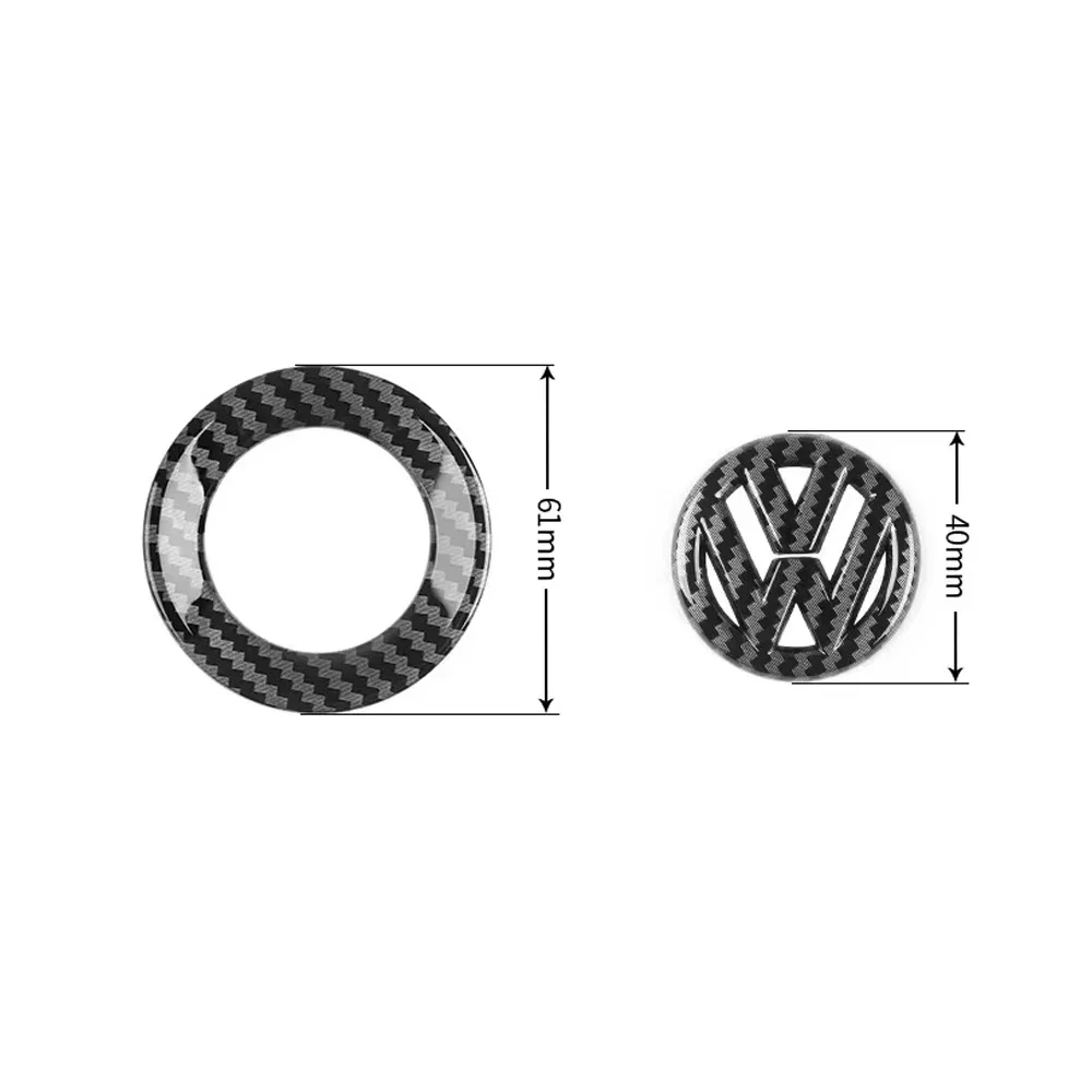 Auto volante adesivo ABS Auto emblema distintivo decorazione per Volkswagen VW GTI Passat B6 Golf 4 Polo Jetta Beetle Tiguan CC