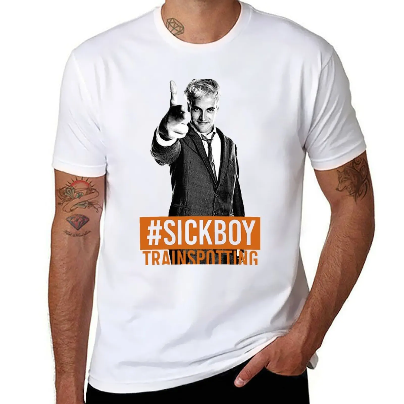 

Trainspotting - SickBoy T-Shirt t shirts with prints man t shirts high quality luxury brand T-Shirt
