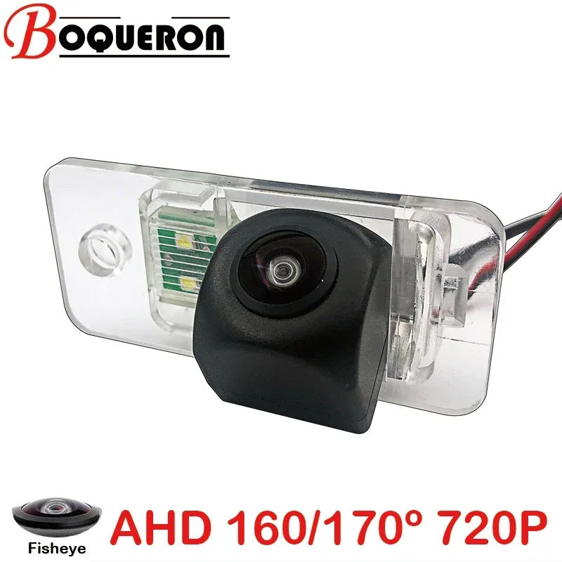 Fisheye 170 derajat 1280x720P HD AHD kendaraan mobil kamera mundur untuk Audi RS6 A6 S6 A4 RS4 Q7 A5 S5 A2 A8 S8 A3 S3 RS3