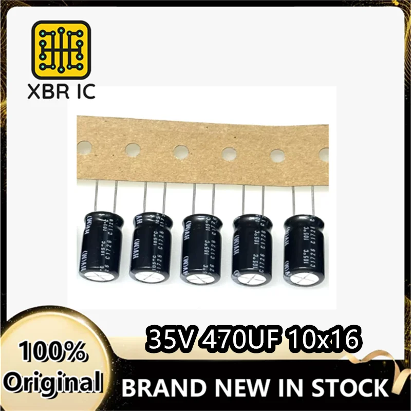 (20/50 pieces) 35V 470UF 35V 470 High Frequency Low Impedance Power Supply Filter Electrolytic Capacitor 470UF 35V Brand New