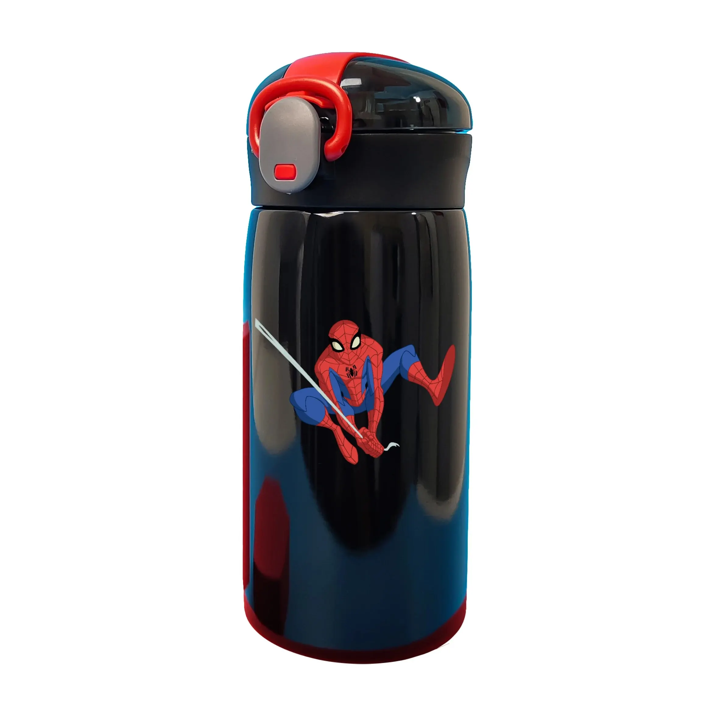 Marvel Children\'s Spider-Man Series 320ml Stainless Steel Straw Insulated Cup Learning Drinking Cup