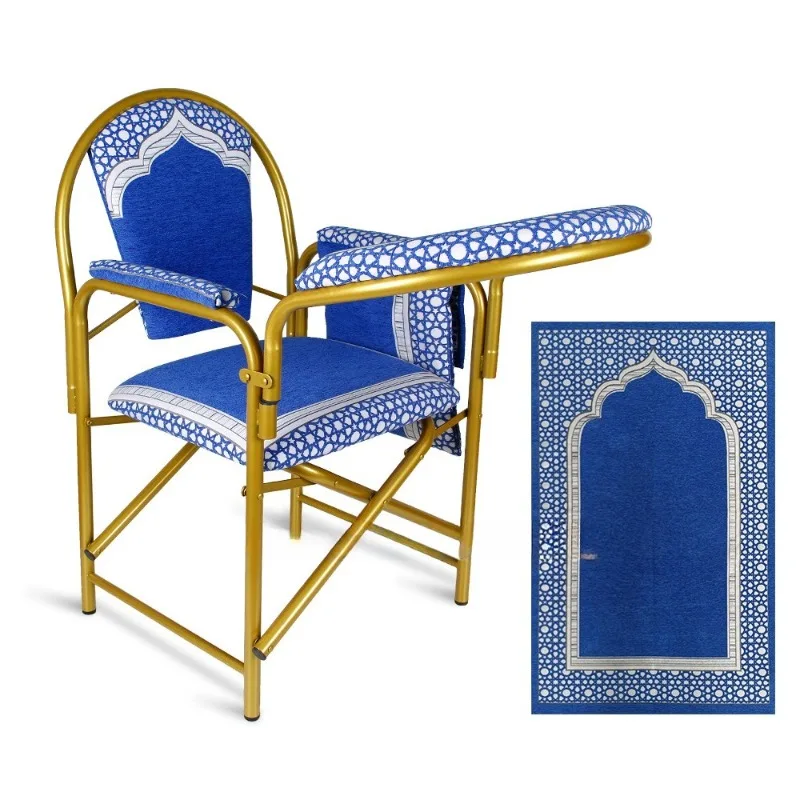 Simple disassembly and assembly of worship Western church prayer Foldable metal prayer Iron chair