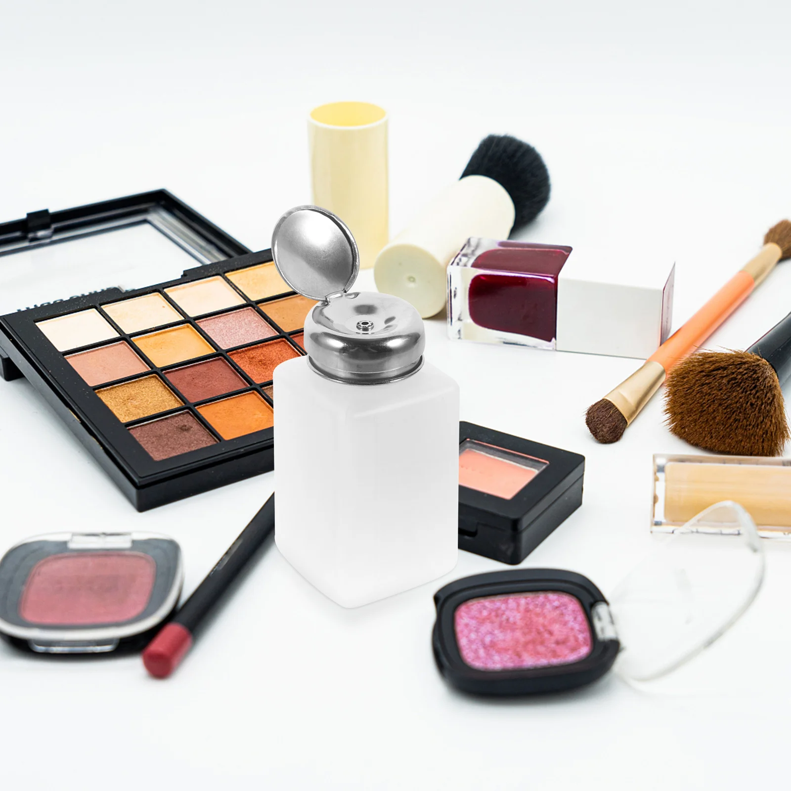 200 مللي موزع زجاجة مضخة الضغط الفارغة لتخزين السائل إعادة الملء حجم السفر الحاويات مانعة للتسرب مانيكير الأظافر