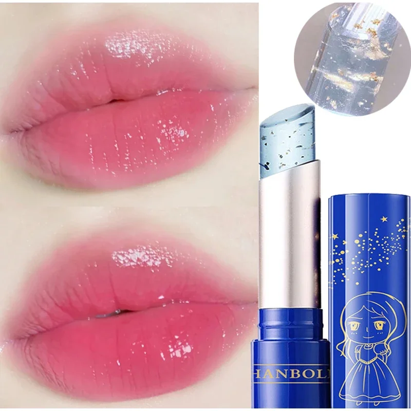 Rose 24k Color Changing Lip Balm Crystal Moisturizing Lipstick Temperature Change Color Changing Gliter Lipsticks Lip Care