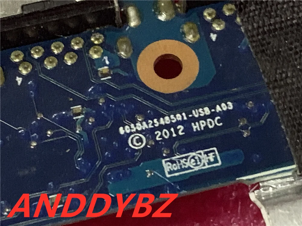 Original FOR HP Envy 15-j Audio IO USB Port Board With Cable 6050A2548501 USB A03  Test OK