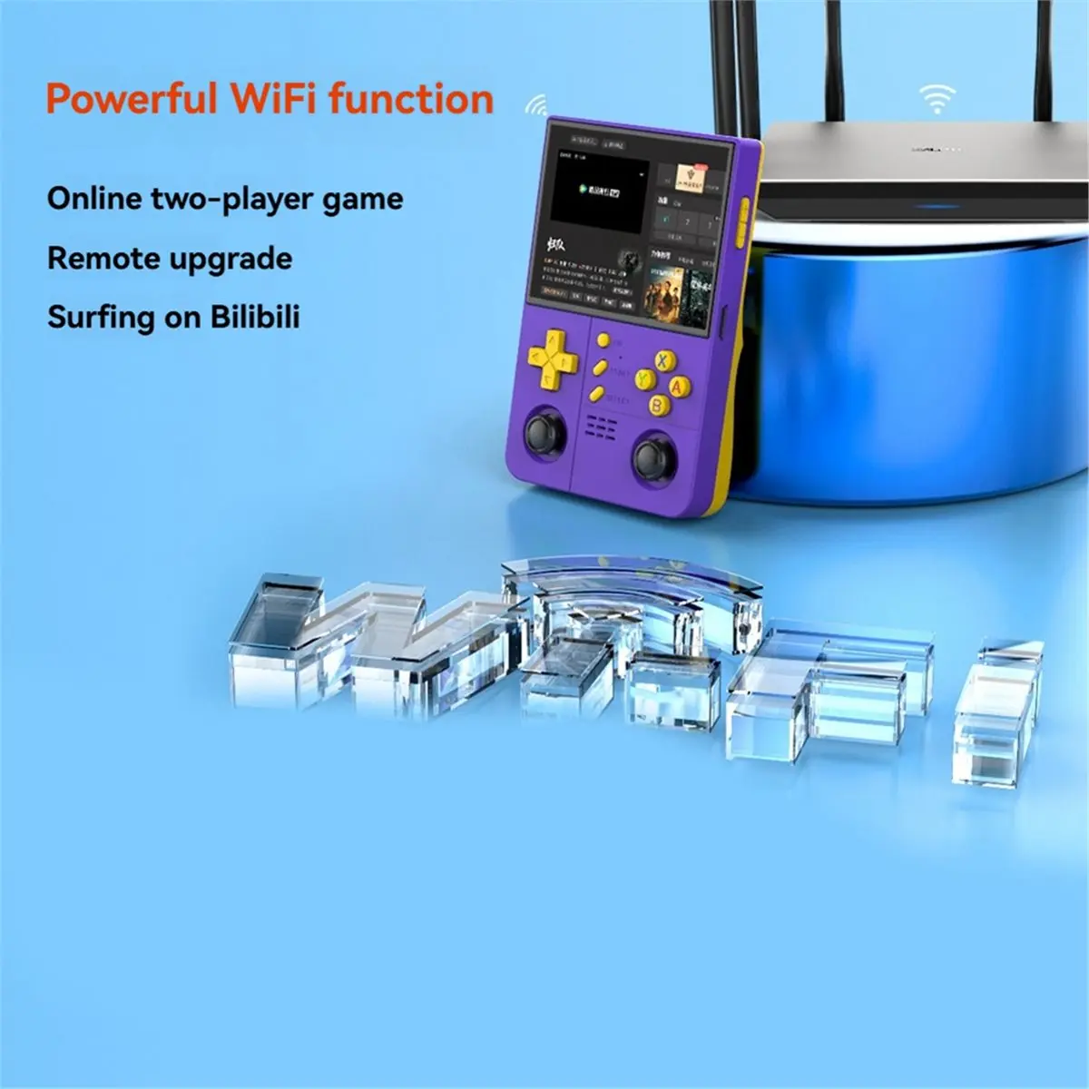 

Портативная игровая консоль ABSF R40XX Pro MAX с открытым исходным кодом, ретро-плеер для игр с Wi-Fi, 4,2-дюймовый экран, поддержка более 30 эмуляторов