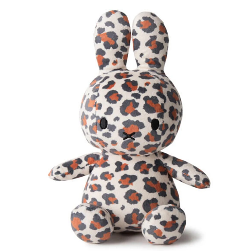 

Плюшевая игрушка Миффи: милый мультяшный голландский кролик Миффи с леопардовым принтом, успокаивающая кукла, подушка для сна для малышей, подарок